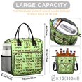 thumbnail image 5 of Butterfly and Multicolor Green Pattern Insulated Leakproof Lunch Box for Women, Large Lunch Bag for Tween Teen Adult, Loncheras Para Mujer for Work Beach Travel Picnic Camping, 5 of 6
