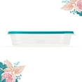thumbnail image 4 of Rubbermaid TakeAlongs 4 Cup Food Storage Containers, Meal Prep Containers, Food Containers with Lids, Limited Edition Turquoise Blue, 4 of 6