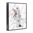 thumbnail image 4 of Stupell Industries Spa Girl in Bathrobe Typography Painting Black Framed Art Print Wall Art, 11 x 14, 4 of 10