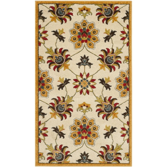 SAFAVIEH Newbury Collection NWB8701-1220 Ivory / Gold Rug