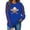 Blue, variant on Holzkary Baseball Sweatshirt for Womens 2025 Long Sleeve Crewneck Graphic Pullover Top Softball Casual Sport Shirt Long Sleeve Round Neck Casual Baseball Print Game Hoodless Hoodie Beige L