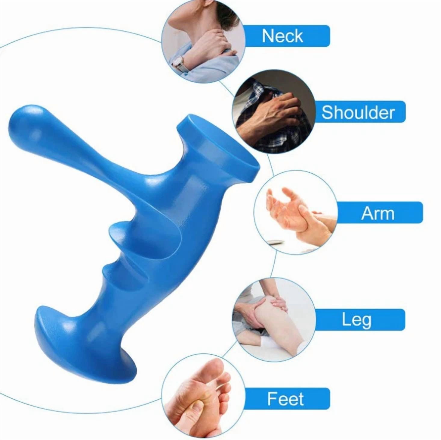 Portable Acupoint Massage Gun Nylon Body Universal Massager Body Relief Tool