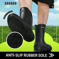 thumbnail image 2 of HSBDNZQ Rain Boots for Men Waterproof Fashionable Rubber Boots Non-slip Outdoor Garden Boots Mid Calf Muck Work Shoes Comfort Lightweight Rainboots for Fishing Climbing, 2 of 6