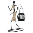 thumbnail image 1 of AMERTEER Nordic Metal Candle Holder Abstract Characters Sculpture Candlestick Decor Gift, 1 of 7