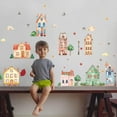 thumbnail image 4 of Garden House Wall Stickers Watercolor House Wall Decals Tree Grass Vinyl Art Stickers Birds Clouds Wall Decals House Decor for Bedroom Nursery Living Room Playroom, 4 of 9