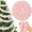 Pink, variant on Dalrosia Christmas Tree Garland Green LED Lighted Faux Fur Ribbon Artificial Furry Garland for Xmas Holiday Winter Indoor and Outdoor Decoration