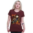 thumbnail image 4 of Biker Betty Boop Flaming Motorcycle Women's T Shirt Ladies Tee Brisco Brands S, 4 of 6