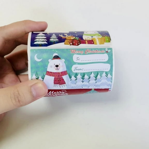 Upgraded 500 Christmas Stickers Per Roll