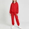 thumbnail image 5 of Vmvidoty Half Zip Drop Shoulder Long Sleeve Tracksuit 2 Piece Activewear Set Sweatsuits Little Girls 9-10 Years, 5 of 8