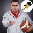 thumbnail image 4 of Whistles, Metal Sports Whistle With Lanyard, Metal Sports Whistles With Lanyard, For Sports, Basketb, 4 of 5