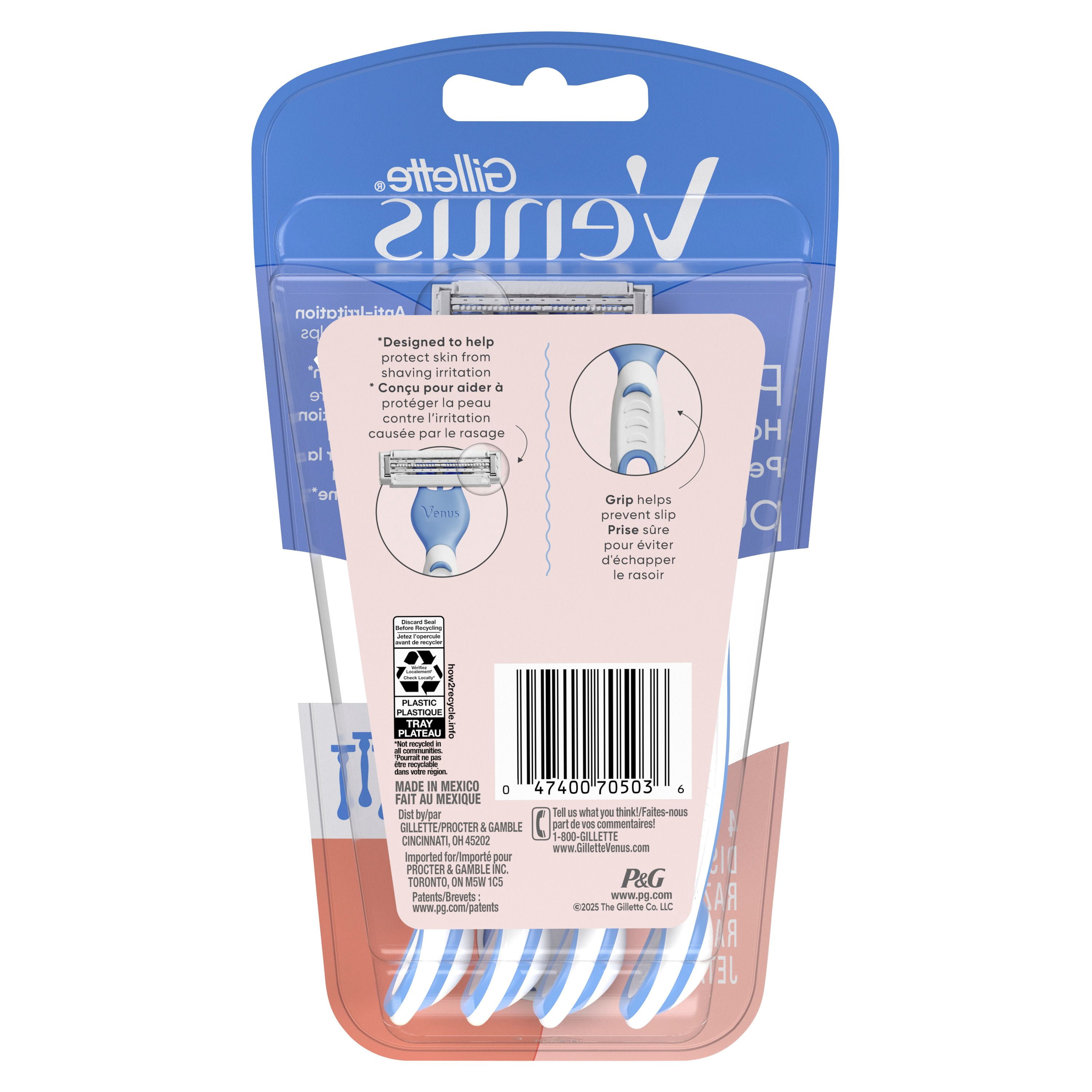 Gillette Venus for Pubic Hair & Skin Women's Disposable Razors, 4ct