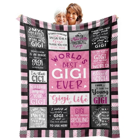 DALIHUA Gigi Gifts Gifts Fleece Blanket Gigi Gifts for Grandma Birthday Present for Gigi Funny Cute Gift Mothers Day Christmas 60x80inches