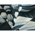 thumbnail image 3 of Ambesonne Navy Blue Quilted Bedspread Set 3 Pcs, Marble Honeycomb Print, King Size, Dark Slate Blue Grey, 3 of 4