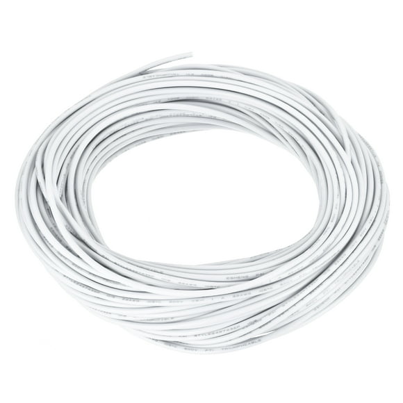 22AWG Wire 22 Gauge Stranded Wire Hookup Wire, UL1015 Tinned Copper Wire 30m/100ft White
