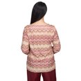 thumbnail image 2 of Alfred Dunner Womens Lace Neck Biadere Top, 2 of 6