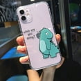 thumbnail image 3 of Iphone 11 Case Cartoon Animal Dinosaur Couple Phone Case For iPhone 13 Pro Max 12 11 X XS XR 7 8 Plus SE Transparent Soft Shockproof Cover, 3 of 6