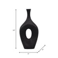 thumbnail image 4 of Decorative Open Cut Ceramic Vase for Living Room Decor - Ideal Home Decor Accents for Bedroom, Office Desk, and Table Centerpiece - Modern Flower Vase for Shelf and House - 19", Black, 4 of 13