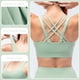thumbnail image 3 of Mujeres Yoga Sujetador Acolchado Deportes Entrenamiento Pilates Tank Tops Casual, 3 of 8