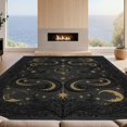 thumbnail image 2 of Design&I 8'x10' Washable Area Rug Round Gothic Witchy Serpent Tarot Motifs Moody Goth Witch Snake Flowing Dynamic for Dining Room, Large Office, Lounge, Snag-Free, 2 of 7