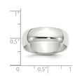 thumbnail image 2 of Primal Gold 14 Karat White Gold 7mm Half Round Band Size 14, 2 of 9