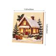 thumbnail image 3 of Cififendec Christmas Pearl Beaded Art Painting Kit, 7.87", Premium Christmas Winter Scene Framed Canvas for Sideboard Tabletop Presenting, 3 of 6