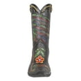 thumbnail image 4 of Western Country Floral Rooster Faux Tooled Leather Cowboy Boot Vase Figurine, 4 of 6