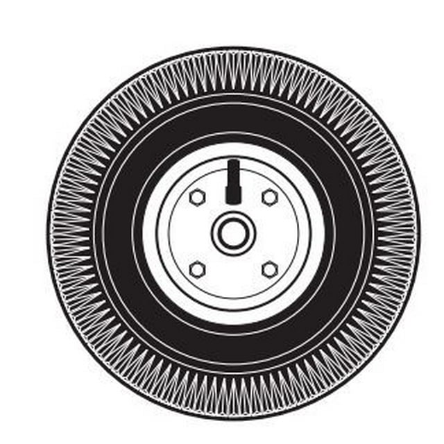 Barker Mfg. Roue de Réservoir de Maintien des Déchets Portable 32347