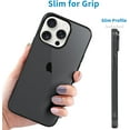 thumbnail image 5 of Compatible with iPhone 13 Pro Max Case Clear, Transparent Soft Shockproof Protective Slim Thin Bumper Cover Phone Case, Black, 5 of 15