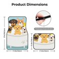 thumbnail image 5 of Yiaed Cute Dog In Bathtub Print Carpet Floor Mats for Cars, Auto Accessories Front & Rear Car Floor Mats Car Floor Foot Mat Sets of 4 Pieces, 5 of 7