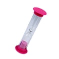 thumbnail image 3 of Reloj de arena pequeño, temporizador de arena de 2 minutos, reloj de arena multiusos de escritorio, temporizador de reloj de arena para niños, hogar, rosa, 3 of 9