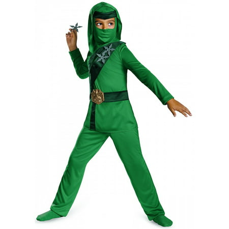 Master Ninja Classic Child Costume Green - X-Small