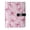 Striped Bow Art, variant on DIY Rose Cherry Printed Microfiber Leather Notebook 9.2x6.7" Refillable Binder Journal with Pen Loop&Pockets 100 Sheets