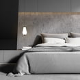thumbnail image 4 of WAC Lighting Amelia 7" LED 3000K Transitional Aluminum Mini Pendant in Black, 4 of 5