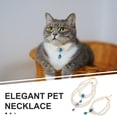 thumbnail image 3 of USHOBE 3PCS Cat Necklace Assorted Color Luxury Style Collar Jewelry For Small Animals Parties, 3 of 8