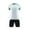 White, variant on HOMADLES Teen Boys Sets 2 Piece Breathablle Tee and Elastic Waist Short Outfits Blue 9 T