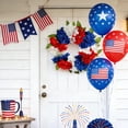 thumbnail image 6 of Dmlowu 4th of July Wreaths for Front Door, Reusable Fade Resistant Artificial Flower Wreath, Red White Blue Patriotic Decorations for Window Porch Entrance, 6 of 7