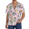 thumbnail image 3 of Honeii 's Fish Seahorse for men's short-sleeved button-up collared shirt featuring a pocket, perfect for beach vacations, and travel adventures., 3 of 5