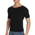 thumbnail image 4 of MISS MOLY 2 Pack Men Shapewear Vest Seamless Abdomen Slim T-Shirt Classic Abs Body Shaper, 4 of 5