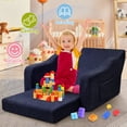 thumbnail image 3 of Babyeap 3-in-1 Kids Sofa,Toddler Sofa Bed Fold Out,Comfy Kids Couch,Convertible Baby Chair for Girls and Boys,Dark Blue, 3 of 11