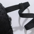 thumbnail image 4 of Amidoa Push-up Bras for Older Women Lace Black Cheeky Embroidered Bra Women Lingerie L, 4 of 9