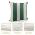 thumbnail image 4 of Awypu  ST Patricks Day Lucky Charm Irish Whiskey Clover Stripes Throw Pillow Covers, 18 x 18 Inch Green Shamrocks Decoration for Sofa Couch, 4 of 5