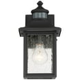 thumbnail image 5 of John Timberland Moray Bay Mission Outdoor Wall Light Fixtures Set of 2 Black Dusk to Dawn Motion Sensor 11 1/2" Seedy Glass for Exterior, 5 of 9
