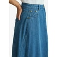 thumbnail image 4 of Jessica London Women's Plus Size Denim Inset Maxi Skirt, 4 of 4
