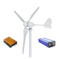 thumbnail image 1 of Wind Turbine Generator 2000w Horizontal Wind Turbine Generator 3 Blades 12V 24V 48V Alternative Energy Generator MPPT Controller ,Easy to Install, 1 of 7