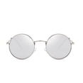 thumbnail image 2 of Langgg Hommes Femmes Lunettes de Soleil Rondes à Monture Métallique Cercle Lentille en Résine Protection UV Lunettes Unisexes Femmes Hommes Lunettes de Soleil, 2 of 9