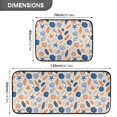 thumbnail image 3 of 2-Piece Kitchen Mat Set Non Slip Washable Floor Mats Decorative Rugs for Kitchen Sink Laundry Hand-drawn Shell Pattern, 3 of 7