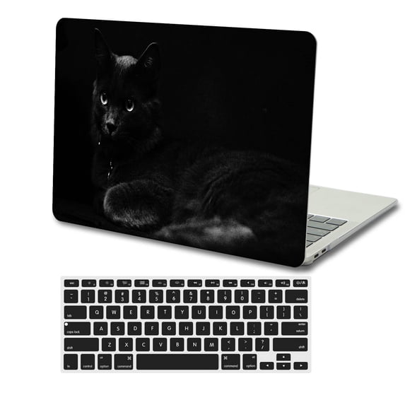 KSK KAISHEK Hard Case Cover Only Compatible 2016-2019 Release Newest MacBook Pro 15 inchs with Retina Display Touch Bar + Black Keyboard Cover Model: A1990 A1707 Animal A 0325