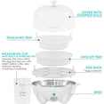 thumbnail image 3 of Elite Cuisine EGC-007 Maxi-Matic Egg Poacher & Egg Cooker with 7 Egg Capacity, White, 3 of 8