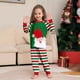 thumbnail image 4 of Europa y Estados Unidos 2024 nuevo pijama de rayas de Papá Noel para el hogar familiar de Navidad nuevo conjunto, 4 of 5