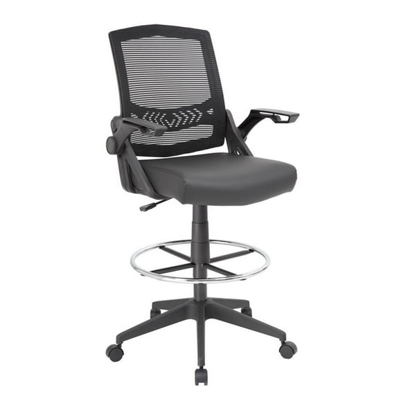 Scranton & Co Sit-Stand Adjustable Mesh Chair with Flip Arms